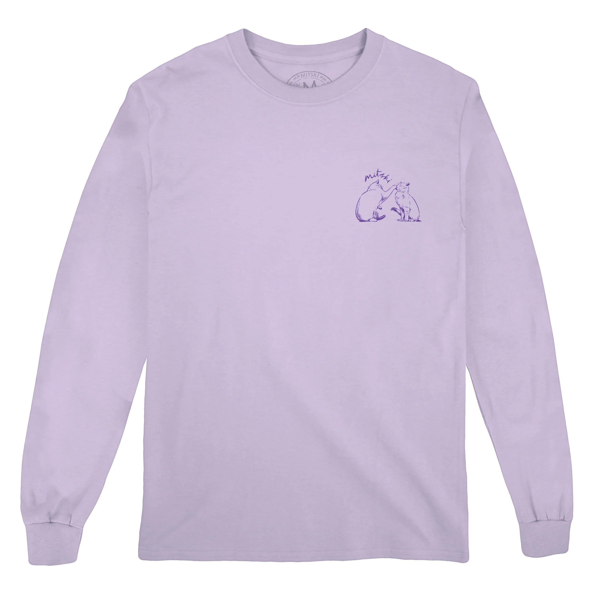 Library Stamp Long Sleeve Tee (Orchid) - Image 2