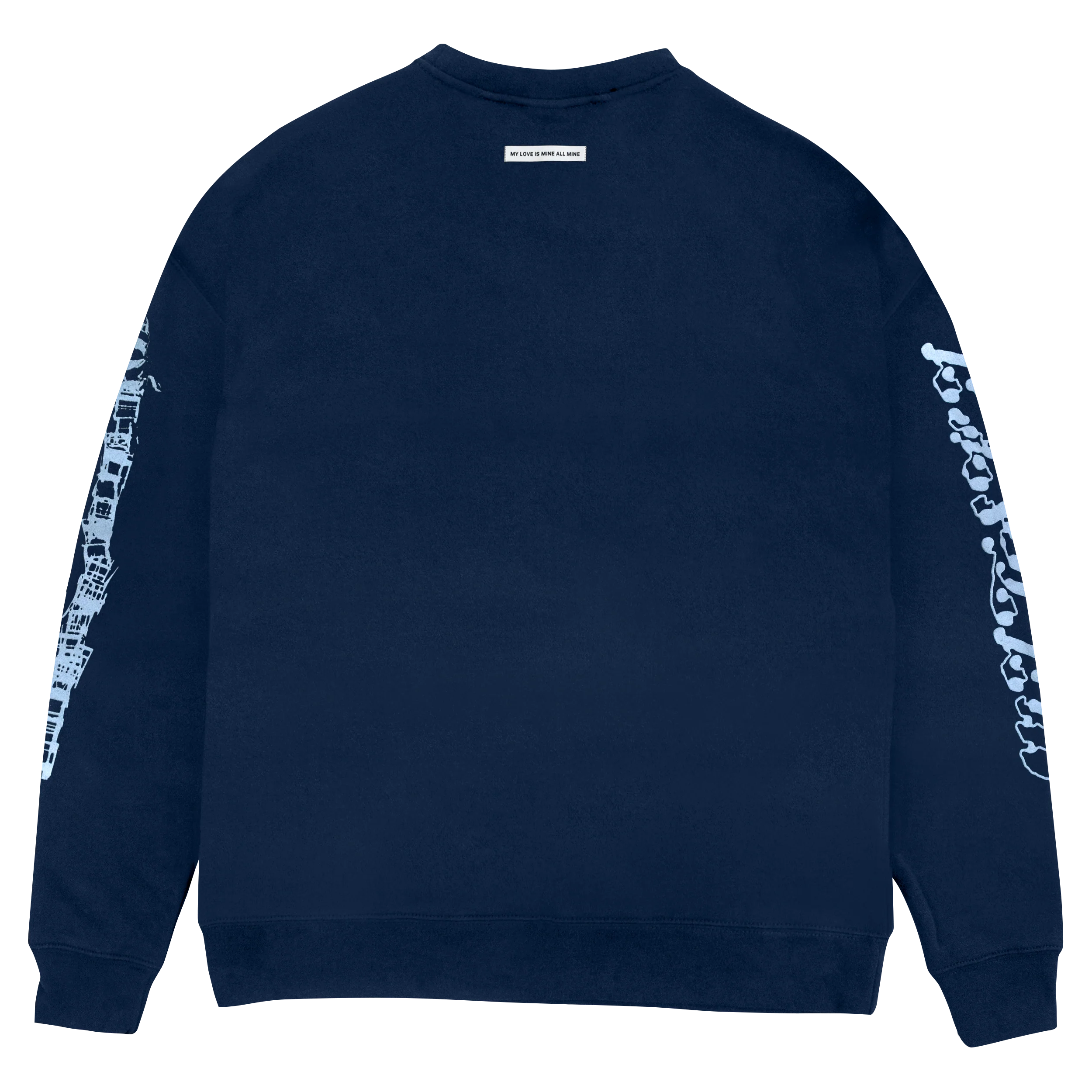 My Love Mine All Mine Drop Shoulder Crewneck (Navy) - Image 2